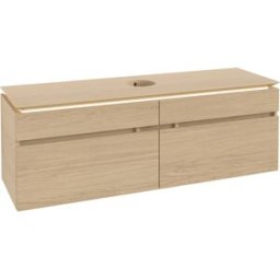 Villeroy und Boch Villeroy & Boch Legato Villeroy & Boch B671L0VJ 160x55x50cm, avec éclairage LED, Nordic Oak