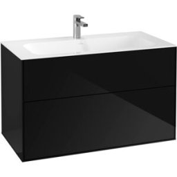 Villeroy und Boch Villeroy et Boch Finion Villeroy et Boch G02000PH 99,6x59,1x49,8cm, Glossy Black Lacquer , avec éclairage mural