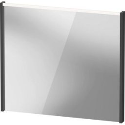 Duravit D-Code miroir DC7077049490000 800x700x48, graphite mat, avec éclairage LED