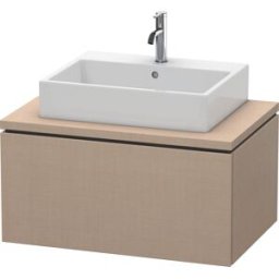 L-Cube Duravit vasque LC581207575 82 x 54,7 cm, lin, pour console, 1 coulissant