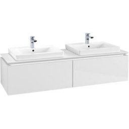 Villeroy und Boch Villeroy & Boch Legato Villeroy & Boch B692L0DH 160x38x50cm, avec éclairage LED, Glossy White