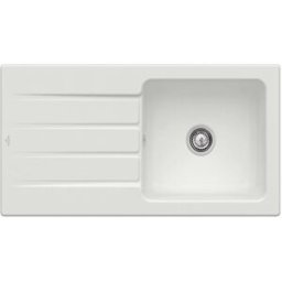 Villeroy und Boch Villeroy & Boch Architectura MetalRim évier encastré 336001SM avec jeu de déchets et fonctionnement manuel, Steam