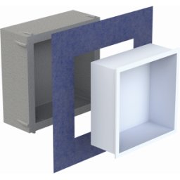 Schedel Multistar vision niche insert BOX3030MR 300 x 300 x 120 mm, avec cadre, bianco blanc