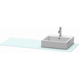 Duravit console XSquare XS060GR0909 140x55cm, avec découpe 2000 , droite, bleu 2000 mat