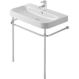 Duravit Happy D.2 console en métal 0030761000 pour lavabo, réglable en hauteur + 5 cm, chrome