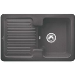 Villeroy und Boch Villeroy & Boch Condor évier encastrable 674501i4 avec jeu de déchets et fonctionnement manuel, Graphit