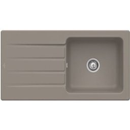 Villeroy und Boch Villeroy & Boch Architectura MetalRim évier encastré 336001TR avec jeu de déchets et fonctionnement manuel, Bois
