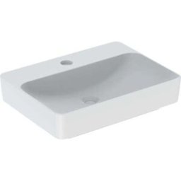 Geberit VariForm poser 500781002 60x45cm, avec plage de robinetterie, sans trop-plein, rectangulaire, blanc KeraTect