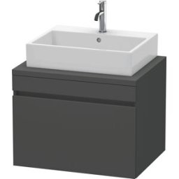 Duravit DuraStyle vasque match0 DS531104949 70 x 54,8 cm, graphite mat, pour console, coulissant 2000