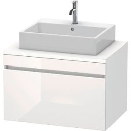 Duravit DuraStyle vasque DS531202218 80 x 54,8 cm, blanc brillant / blanc mat, pour console, coulissant 2000