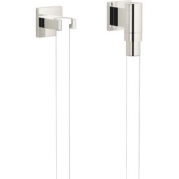 Dornbracht Water Modules coude de raccordement mural 27822979-08 avec support de tuyau, avec rosace simple, platine