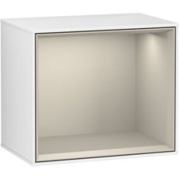 Villeroy und Boch Villeroy et Boch module d' Finion G580HHGF 41.8x35.6x27cm, Emotion, étagère Sand mat, laqué blanc brillant