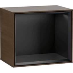 Villeroy und Boch Villeroy et Boch module d' Finion G580PDGN 41.8x35.6x27cm, Emotion, étagère Black Matt, placage noyer