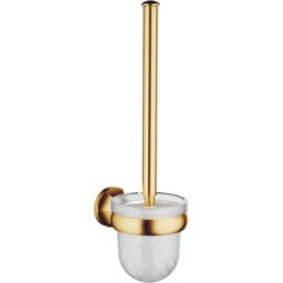 Dornbracht Madison WC - garniture de toilette Modèle mural, insert en verre cristal, mat, laiton brossé