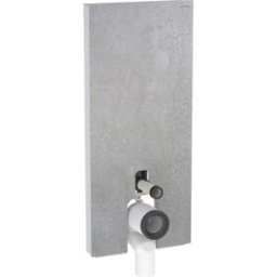 Geberit Monolith WC module 131033JV5 Hauteur 114cm, façade aspect béton, côté aluminium