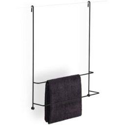 Giese GmbH Giese Server porte-serviettes de bain 11858-14 noir mat, fixation sur paroi en verre, 2 porte-serviettes de bain