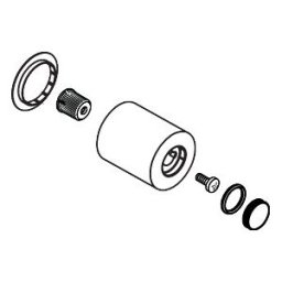 Hansgrohe poignée Axor Starck module chrome USA 96298001