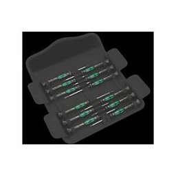 Jeu de tournevis électroniques universels Wera Kraftform Micro 12 05073675001 12 pièces