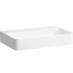 Vasque à poser Laufen Val H8162847571121 65 x 42 cm, blanc mat, sans trou pour robinetterie, sans trop-plein