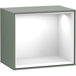 Villeroy und Boch Villeroy et Boch module d' Finion G580GFGM 41.8x35.6x27cm, Emotion, étagère Glossy White , Olive Matt Lacquer