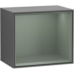 Villeroy und Boch Villeroy et Boch module d' Finion G590GMGK 41.8x35.6cm, station de charge, Emotion, étagère Olive Matt, Anthracite matt