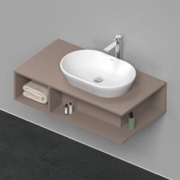 Duravit D-Neo DE495904343 100 x 55 cm, Basalte Mat , 2000 compartiment, 2000 console console, montage mural