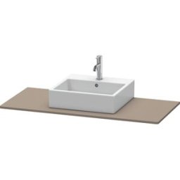 Duravit console XSquare XS060F09090 120x55cm, avec découpe 2000 , flanelle gris soie mat