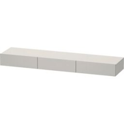 Duravit DuraStyle étagère tiroir DS827300707 180 x 44 cm, 3 tiroirs, gris béton mat, avec support console