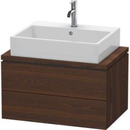 L-Cube Duravit vasque LC580606969 72 x 47,7 cm, noyer brossé, pour console, 2 tiroirs