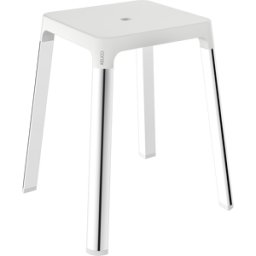 Tabouret Keuco Axess 35082010051 assise 338mm, chromé/ blanc