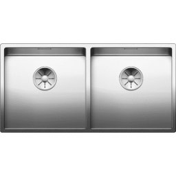 Blanco Claron évier 521618 400/400-U, 86,5 x 44 cm, Inox satiné, sans télécommande de vidange