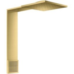 Hansgrohe module de douche ShowerComposition 12594950 250x250mm, montage mural, 2jet, avec douchette d'épaule, laiton brossé