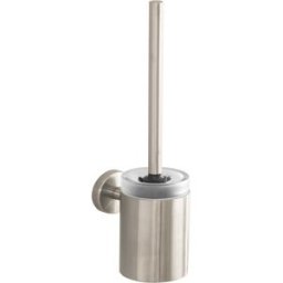 Hansgrohe WC set de brosses Logis 40522820 nickel brossé, avec insert en verre cristal