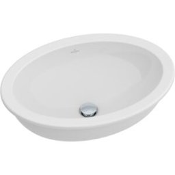 Villeroy und Boch Vasque sous plan Villeroy et Boch Loop & Friends 61613001 56 x 37,5 cm, blanc , sans plage de robinetterie, avec trop-plein