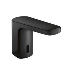 Hewi Mitigeur de lavabo infrarouge Sensoric AQ1.12S21060DC cube, noir de jais mat, alimentation secteur 230 V