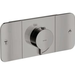 Hansgrohe Axor One set de montage final 45712330 module thermostatique encastré, 2 consommateurs, chrome noir poli