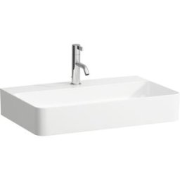 Vasque à poser Laufen Val H8162847571111 65 x 42 cm, blanc mat, avec trou pour robinet, sans trop-plein