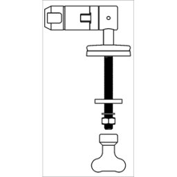Pagette Pagette Nova plug fixation 792920100 Inox , partie inférieure amovible, fixation par le haut