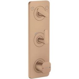 Hansgrohe module thermostat 380/120 UP FS 49700310 encastré, 2 consommateurs, or rouge brossé