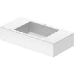 Duravit Vero Air vasque pour meuble 072450000 50 x 25 cm, sans trop-plein, avec plage de robinetterie, sans trou pour robinetterie, blanc