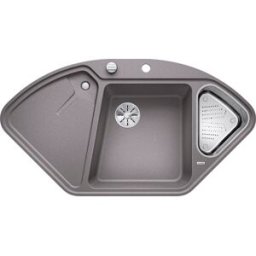 Blancodelta ii-f évier 523672 104,2x56cm, PuraDur alumetallic, avec télécommande de vidange / Accessoires