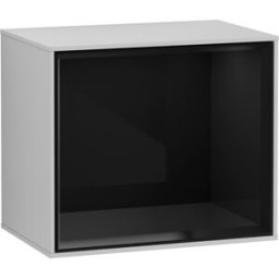 Villeroy und Boch Villeroy et Boch module d' Finion Villeroy et Boch FD10PHGJ 41,8x35,6x27cm, étagère noir brillant, gris clair mat