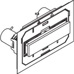 Hewi S 50 plaque de Module WC pour WC - Module WC , gris, manuel