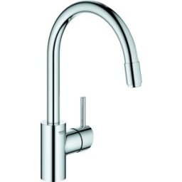 Grohe Concetto mitigeur d'évier 31212003 chrome, basse pression, bec verseur pivotant, alimentation en eau interne