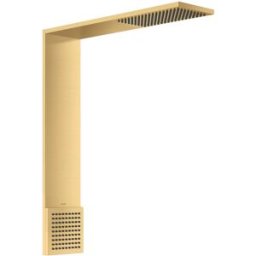 Hansgrohe module de douche ShowerComposition 12593250 250x250mm, montage mural, 1jet, avec douche d'épaule, optique or brossé