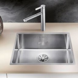 Blanco Claron évier 521576 500-IF, 54 x 44 cm, Inox soie, sans télécommande de vidange