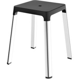 Keuco Axess tabouret 35082010037 assise 338mm, chromé/noir