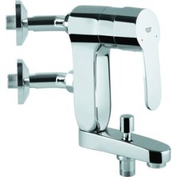 Grohe Eurostyle C Eurostyle bain-marie Vertica 23302000 exposé, angle de raccordement 45 ° chrome