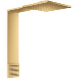 Hansgrohe module de douche ShowerComposition 12594250 250x250mm, montage mural, 2jet, avec douche d'épaule, optique or brossé