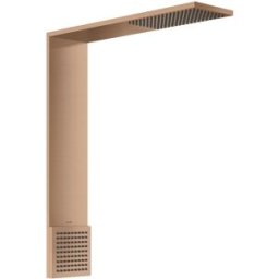 Hansgrohe module de douche ShowerComposition 12593310 250x250mm, montage mural, 1jet, avec douche d'épaule, or rouge brossé